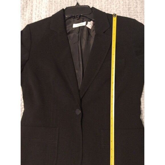 Calvin Klein  Classic, Officey, Edgy Black ladies small  blazer - Picture 7 of 11